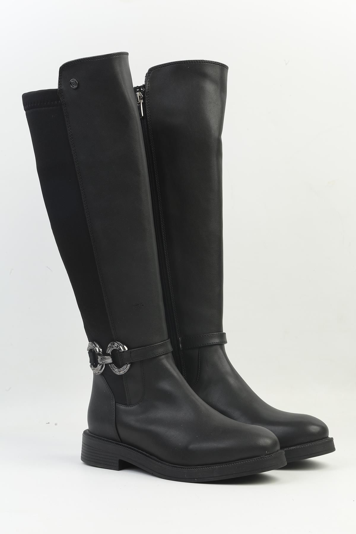 Pierre Cardin-® |   PC-54121 - 3076 جلد أسود - أحذية نسائية 2