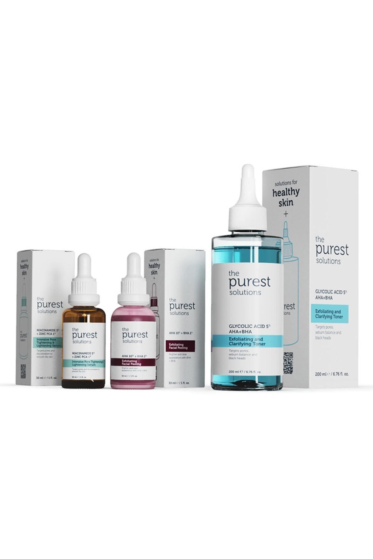 The Purest Solutions Düzensiz Ciltler Için Aydınlatıcı Bakım Seti