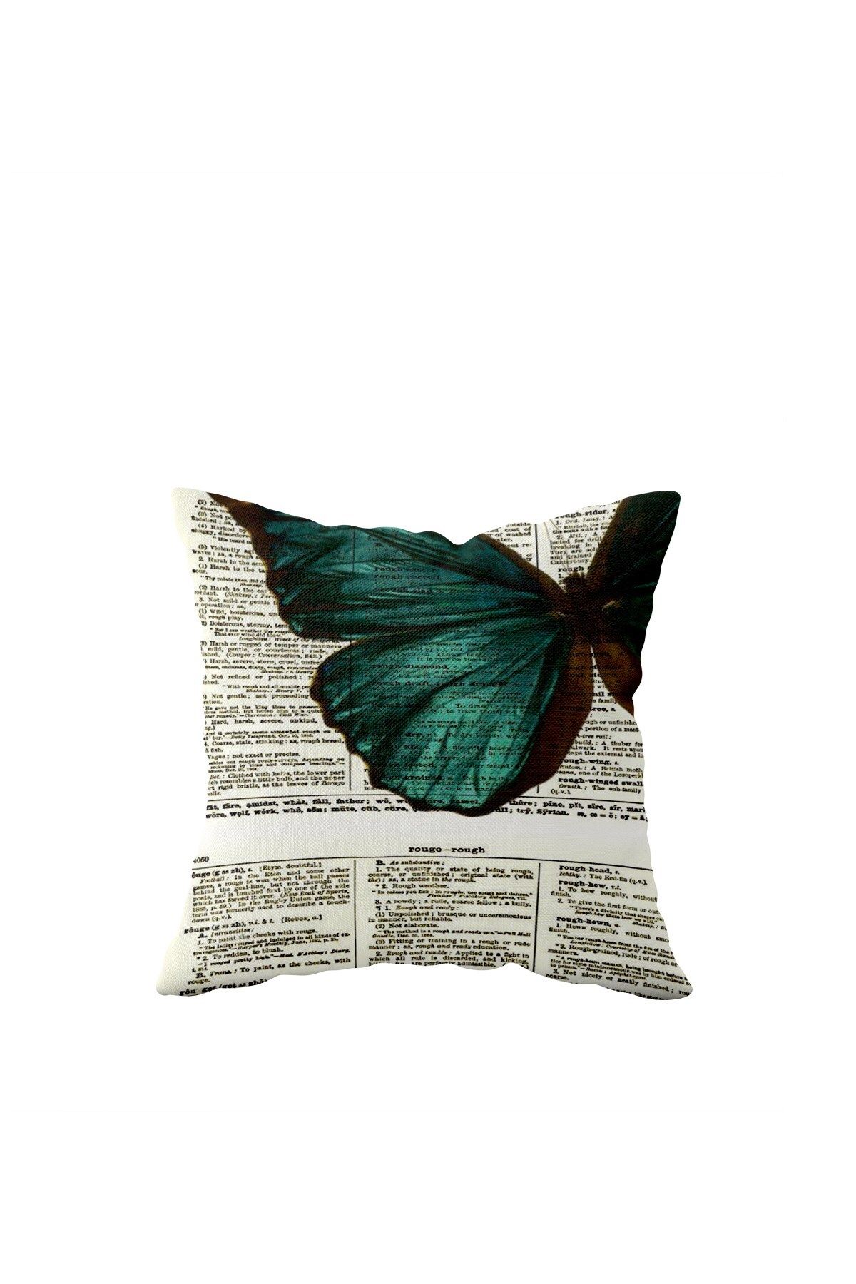 on the clouds-Butterfly Patterned Single Side Hidden Zipper Pillow Case Throw Pillow Sofa Pillow Case 1
