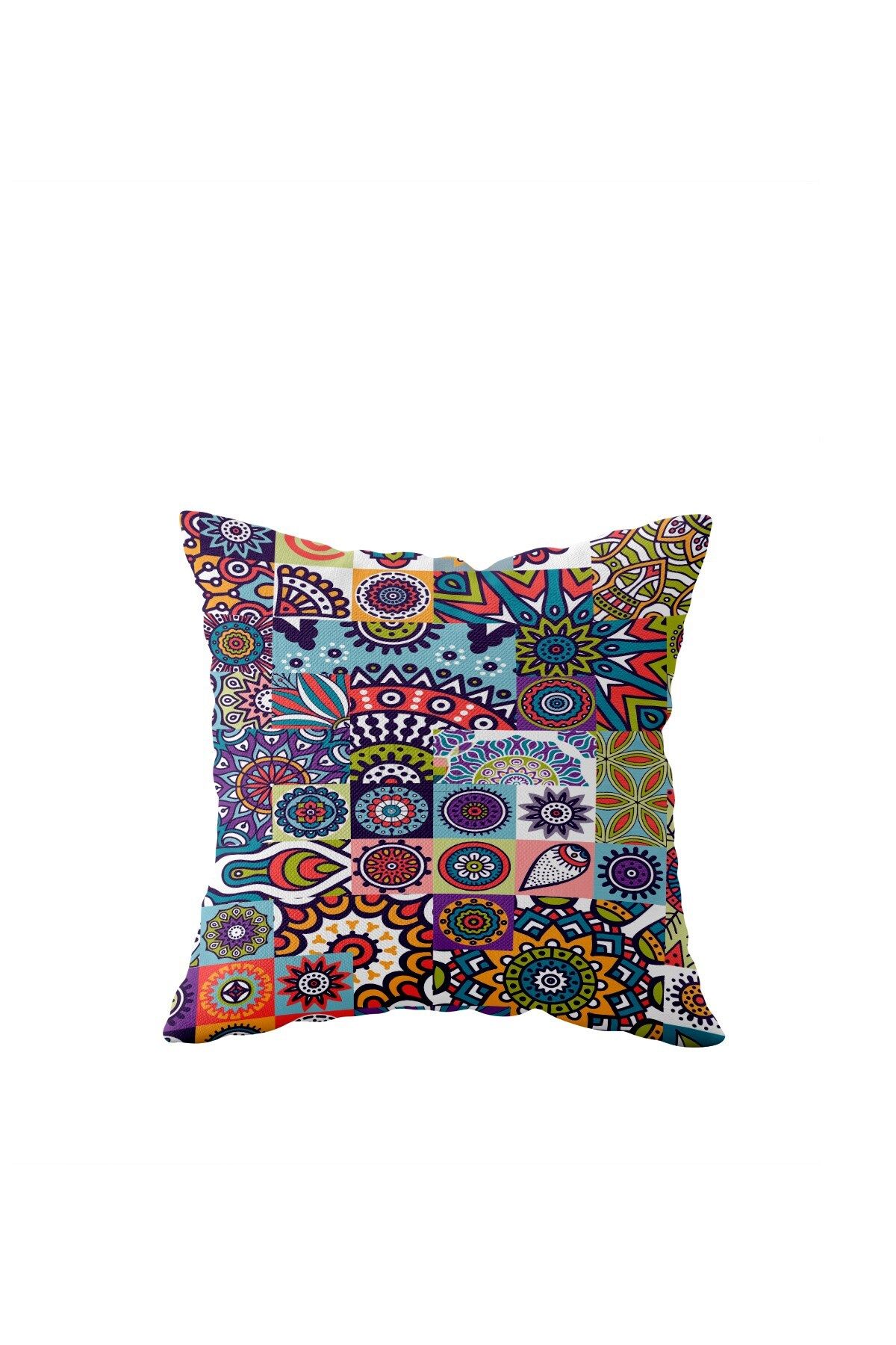 on the clouds-Double Sided Mosaic Patterned Pillowcase - Hidden Zipper, Throw Pillow Sofa 1