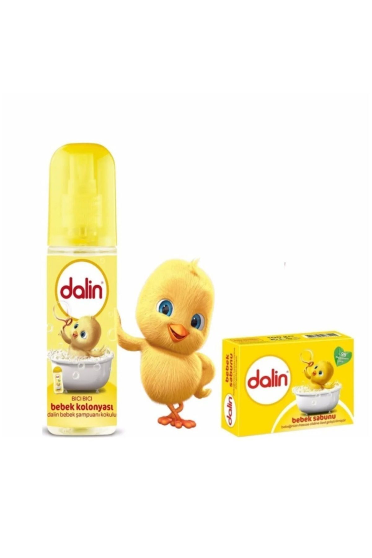 Dalin DALİN bebek kolonyası bıcı bıcı kokusu kolonya 150 ml bebek sabunu 2 si bir arada 100 ml