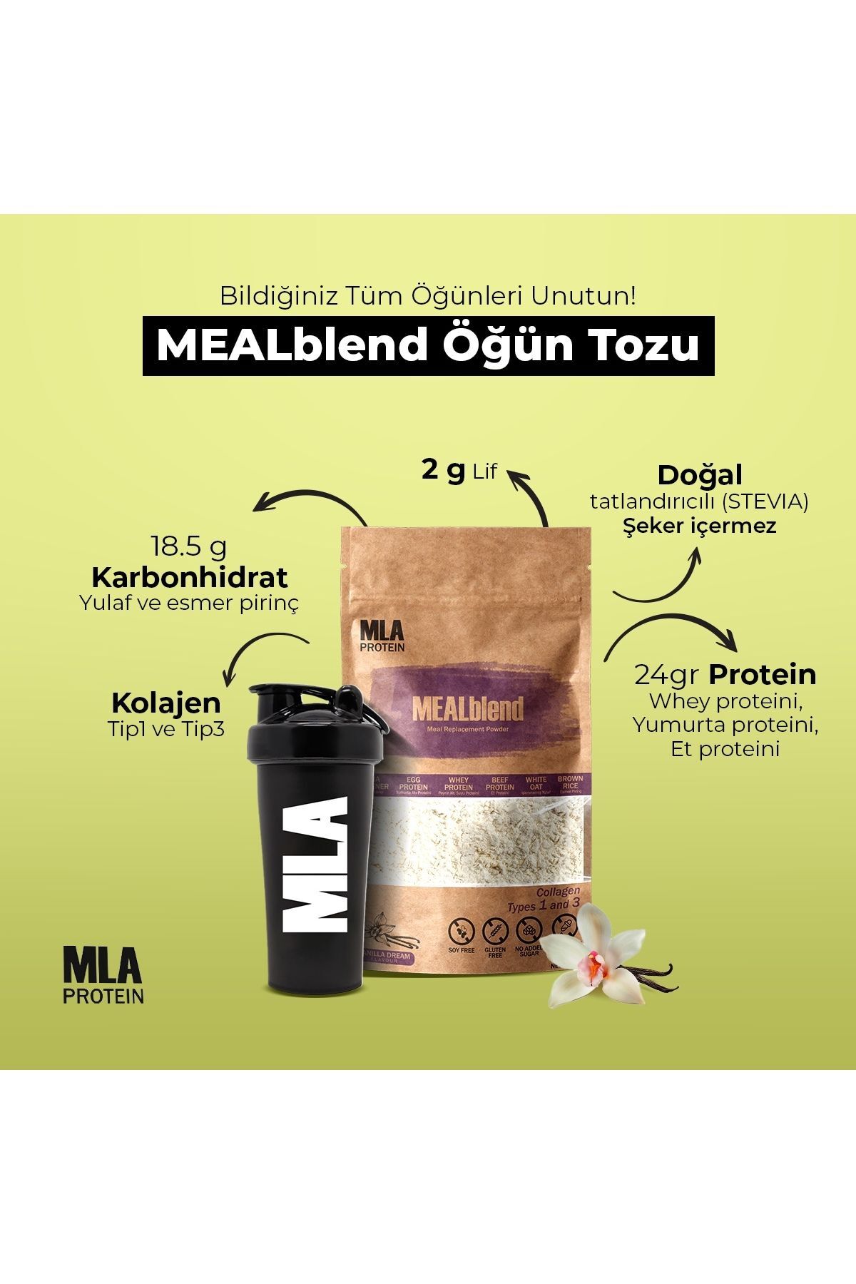 Öğün Tozu (mealblend) - Vanilya 2