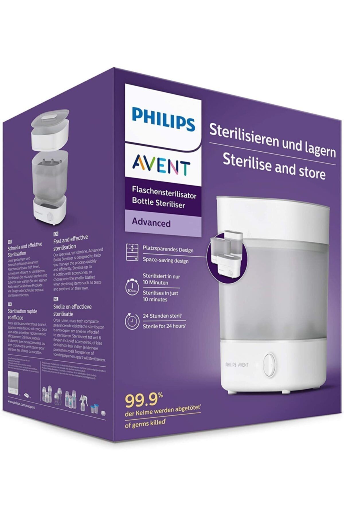 Philips Avent Steril Et Ve Sakla Sterilizatör - Yeni Model 2022 - Mommyslab fotoğrafı 7 (önizleme)