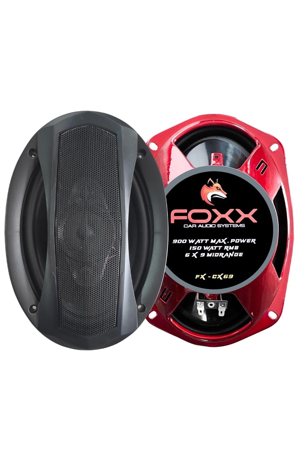 Genel Markalar Foxx Fx-cx69 Oto Midrange Oval 6x9 Inç 900 Watt