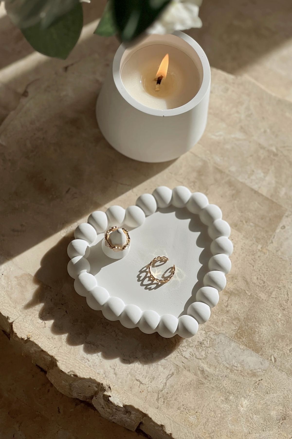 Heart Shaped Bubble Decorative Plate 14 cm