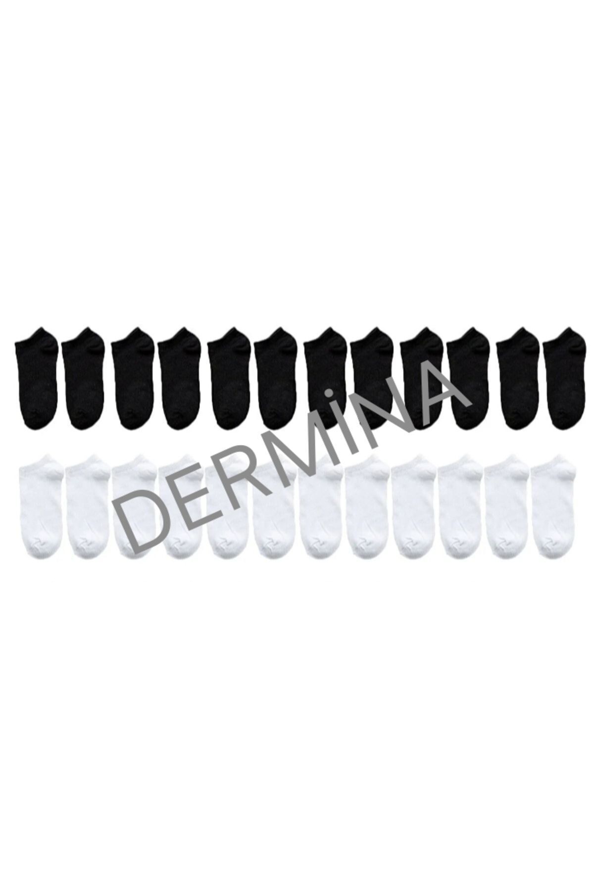 DERMİNA-24 PAIRS BLACK AND WHITE SOCKS 1