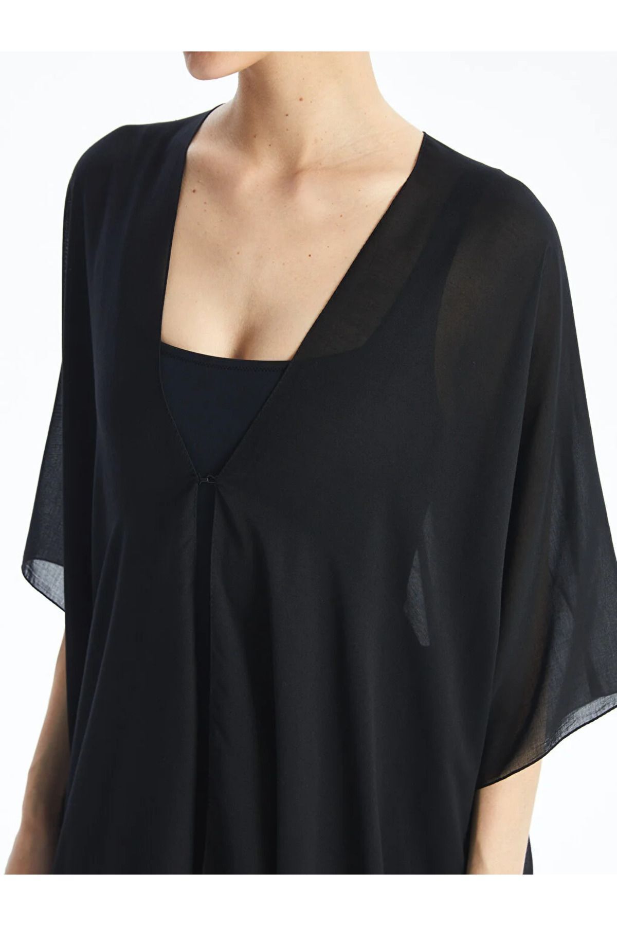 Şal Yaka Düz Kimono