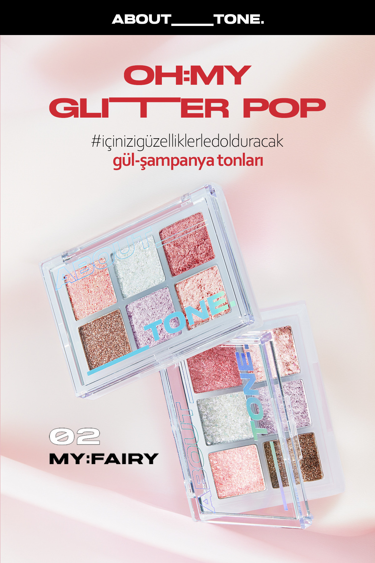 سایه چشم  رنگارنگ ABOUT TONE | OHMYGLITTER اورجینال - تصویر 3