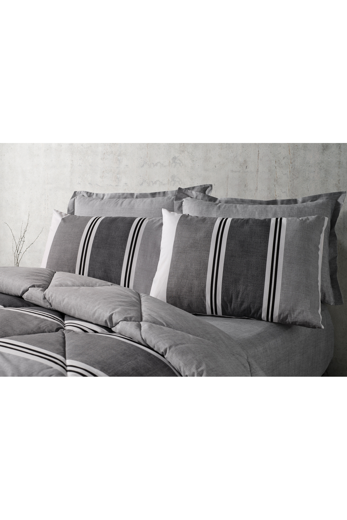 ست خواب دو نفره  خاکستری Doqu Home | 2Q9CMFEASY0020154 اورجینال - تصویر 6