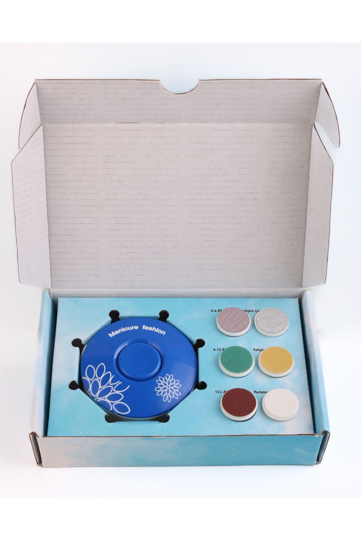 HODAF Bebek Tırnak Törpüleyici Pilli Manikür Seti 6 Başlıklı Yenidoğan Tırnak Makası Bebek Bakım fotoğrafı 5 (önizleme)