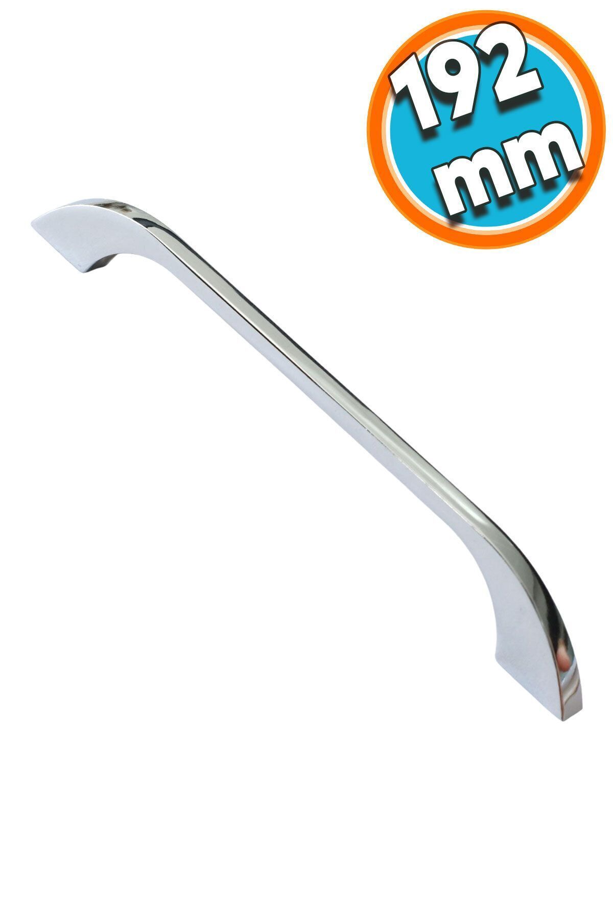 NZB Mobilya Kulp Mutfak Dolabı Çekmece Dolap Kulpları Kapak Kulpu Kulbu Krom Renk 192 mm Metal