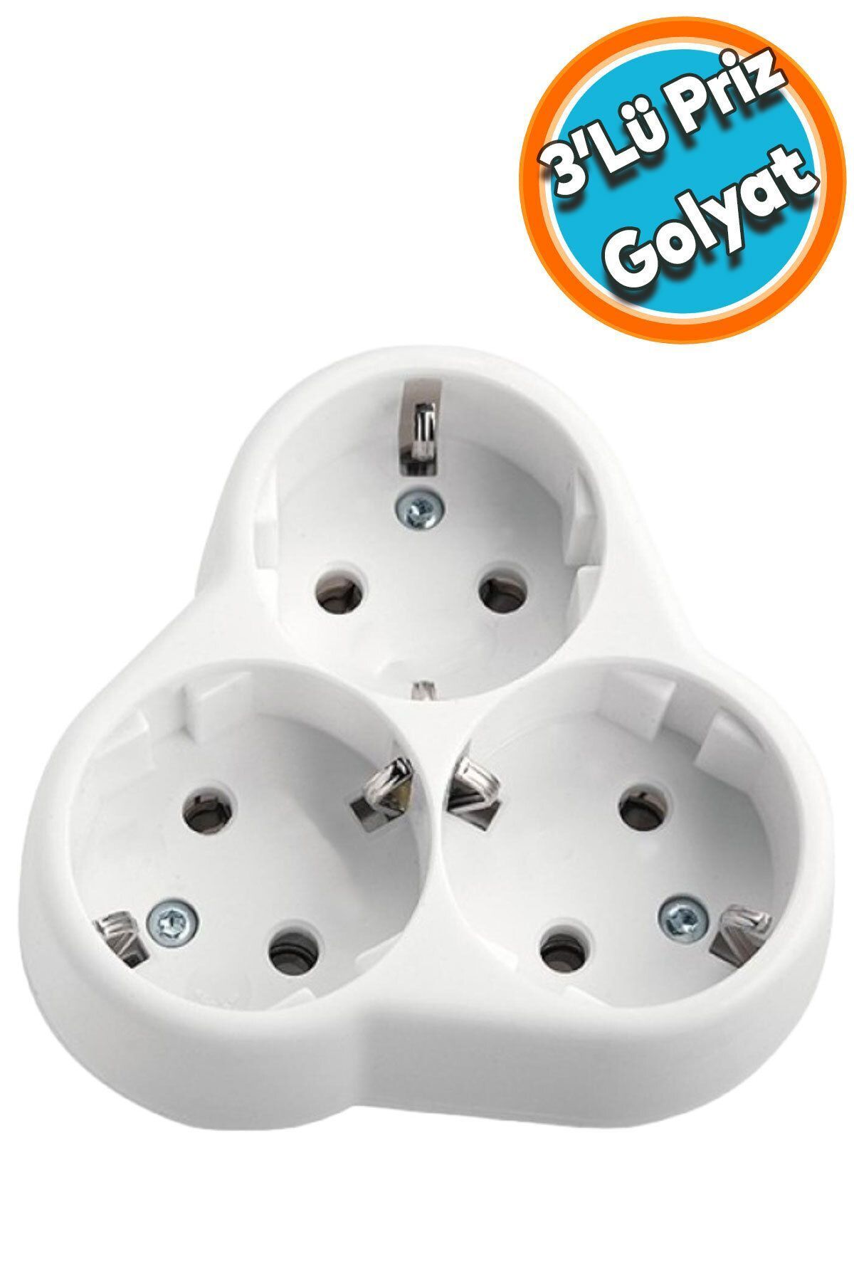 NZB-Golyat 3-Piece Group Socket Plug Socket Grounded Multiple Coupler Wireless Triangle 1