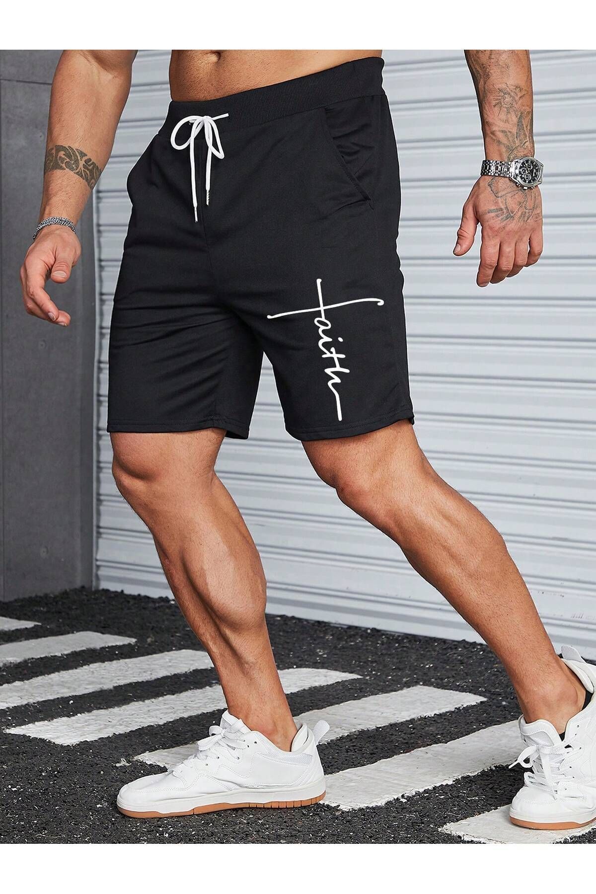 DAXİS Sportwear Company ERKEK BASKILI ŞORT