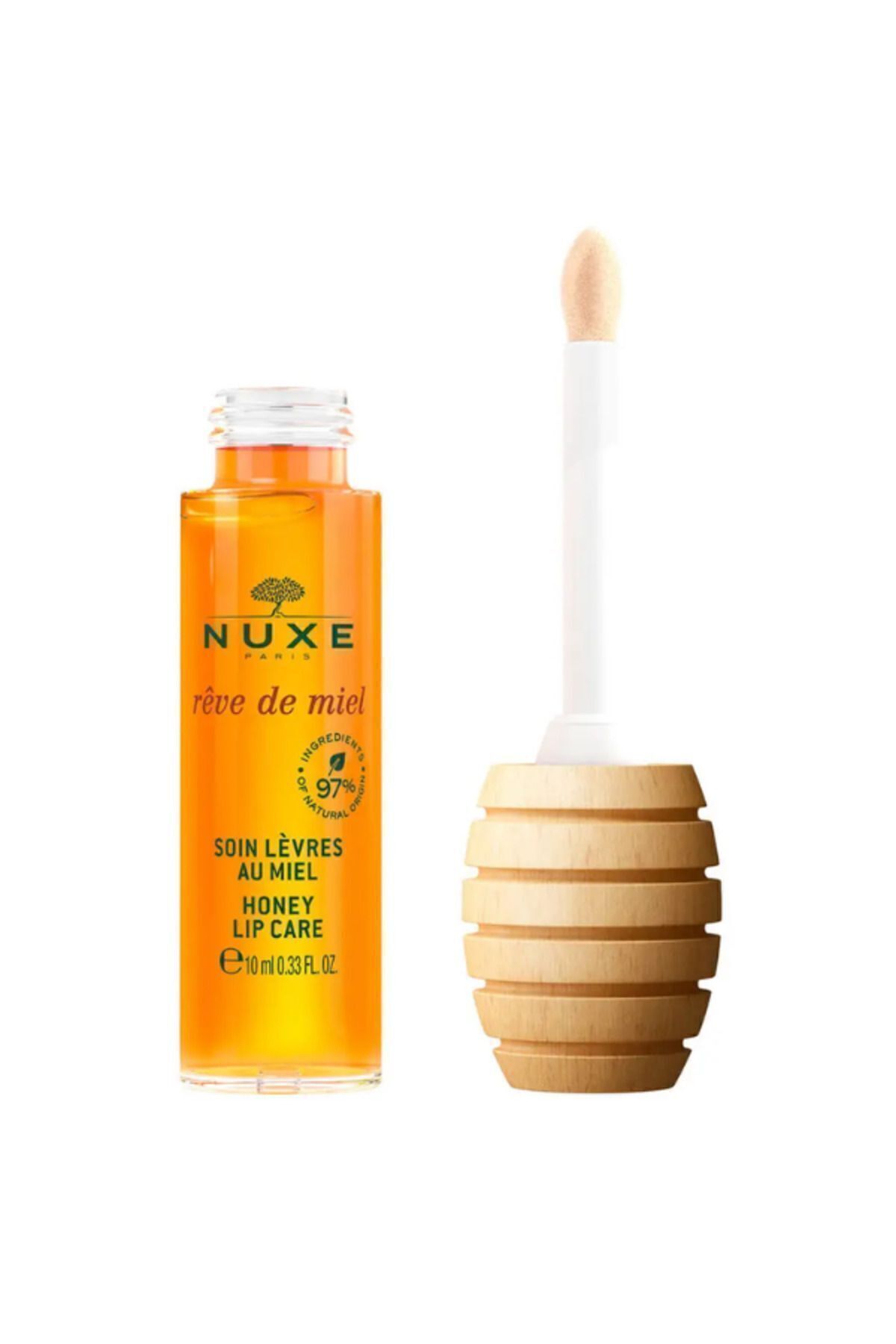 Nuxe مرطوب کننده لب‌های خشک با بافت نرم و عطر عسل، نگهداری عسل 10 میلی لیتر