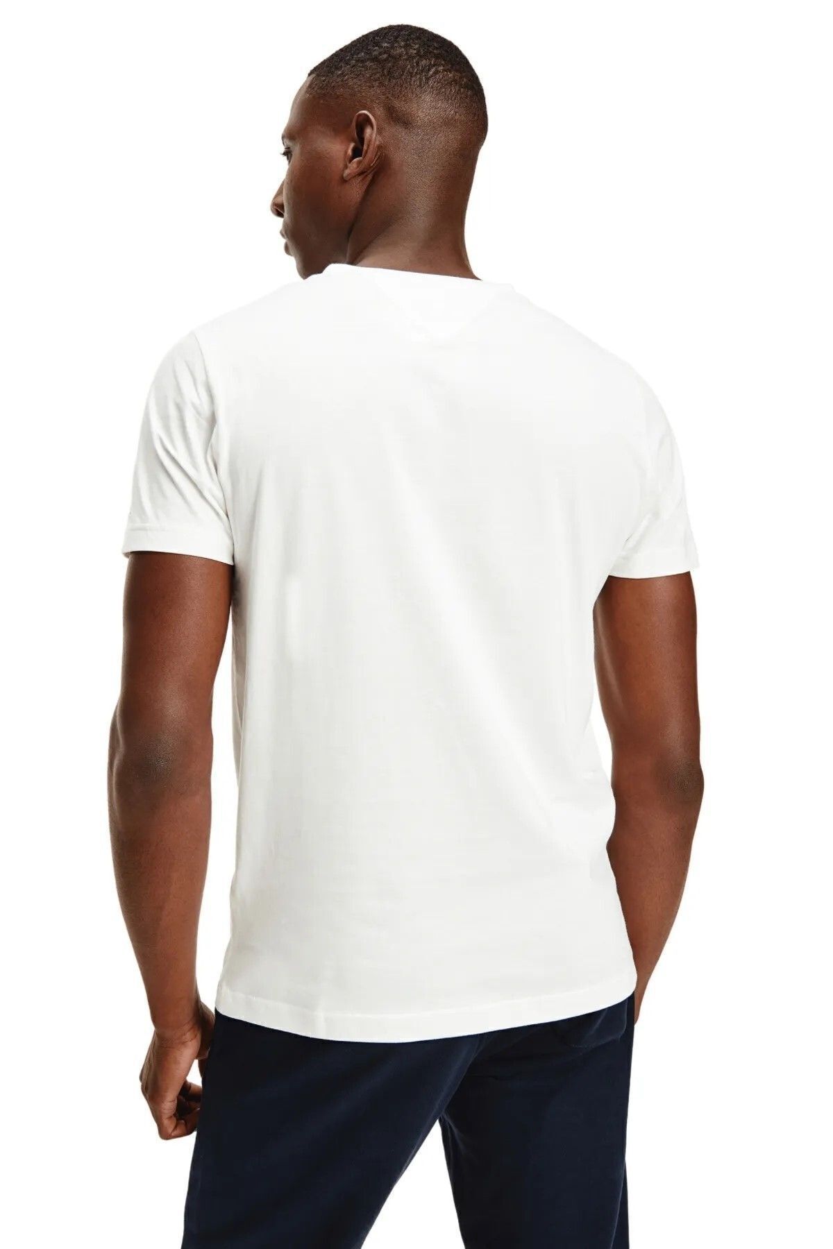 تی شرت سفید مردانه کیک دوچرخه آرم MW0MW11465118 Tommy Hilfiger