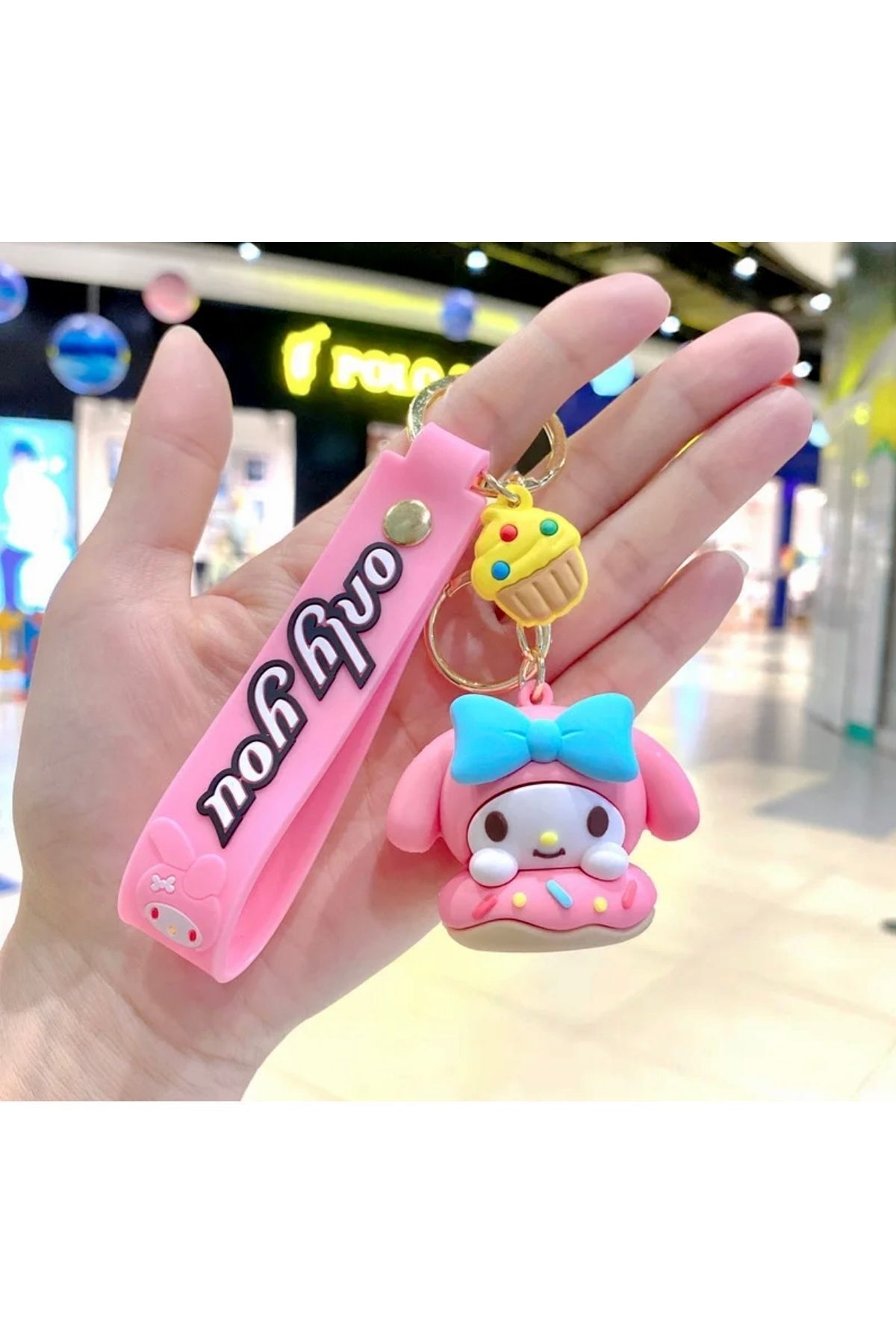 Meyra Accessories 1 Adet Sevimli Kuromi Cinnamaroll Mymelody Antarlıklar Çanta Araba Kapı Süsü Hediyelik Anahtarlık fotoğrafı 4 (önizleme)