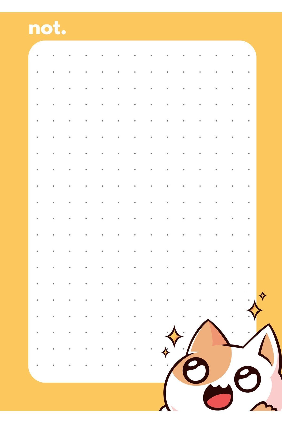 Srctech-50 Sheets Cute Cats A6 Notepad - Set of 2 3