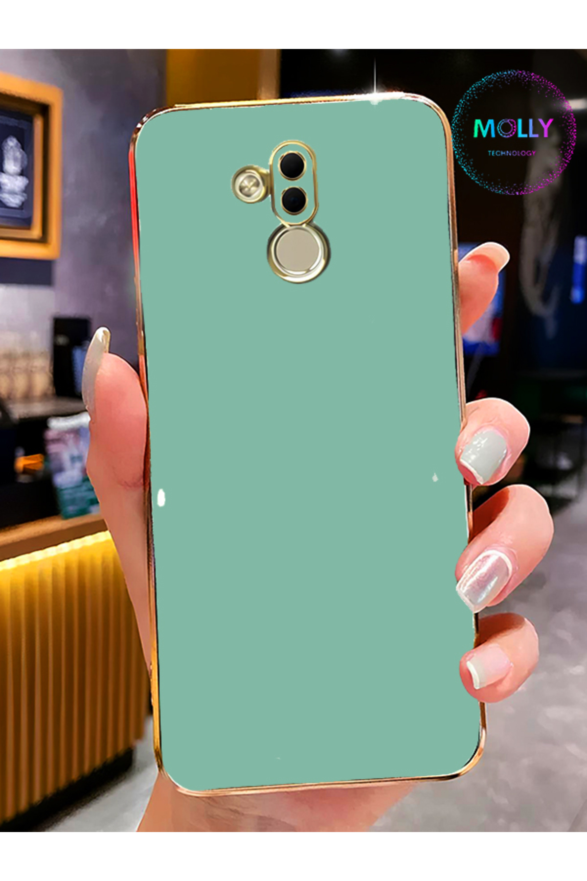 Xinyunew Cover Portafoglio In PU Pelle Per Huawei Mate 20 Lite – Con Chiusura Magnetica, Slot Carte E Portamonete, Blu