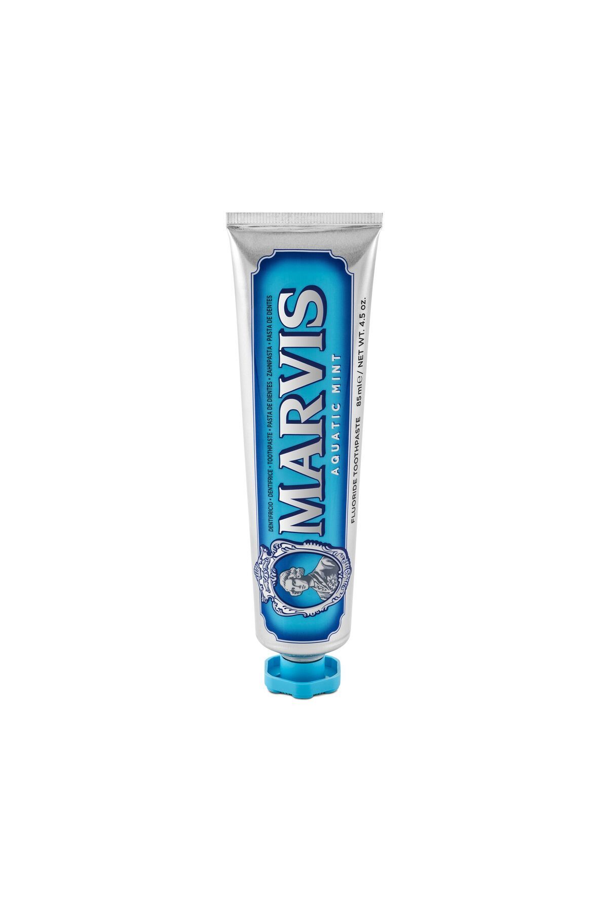 خمیردندان نعناع آبزی 85 میل + مسواک سخت متوسط ​​سیاه 2 مجموعه مراقبت ماوریس Marvis