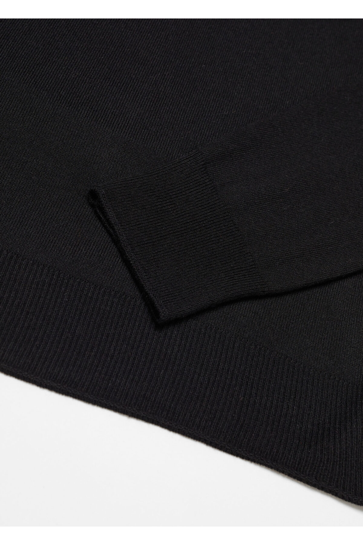 بافت و پلیور زنانه مشکی منگوMANGO | 67110462 اورجینال - تصویر 10