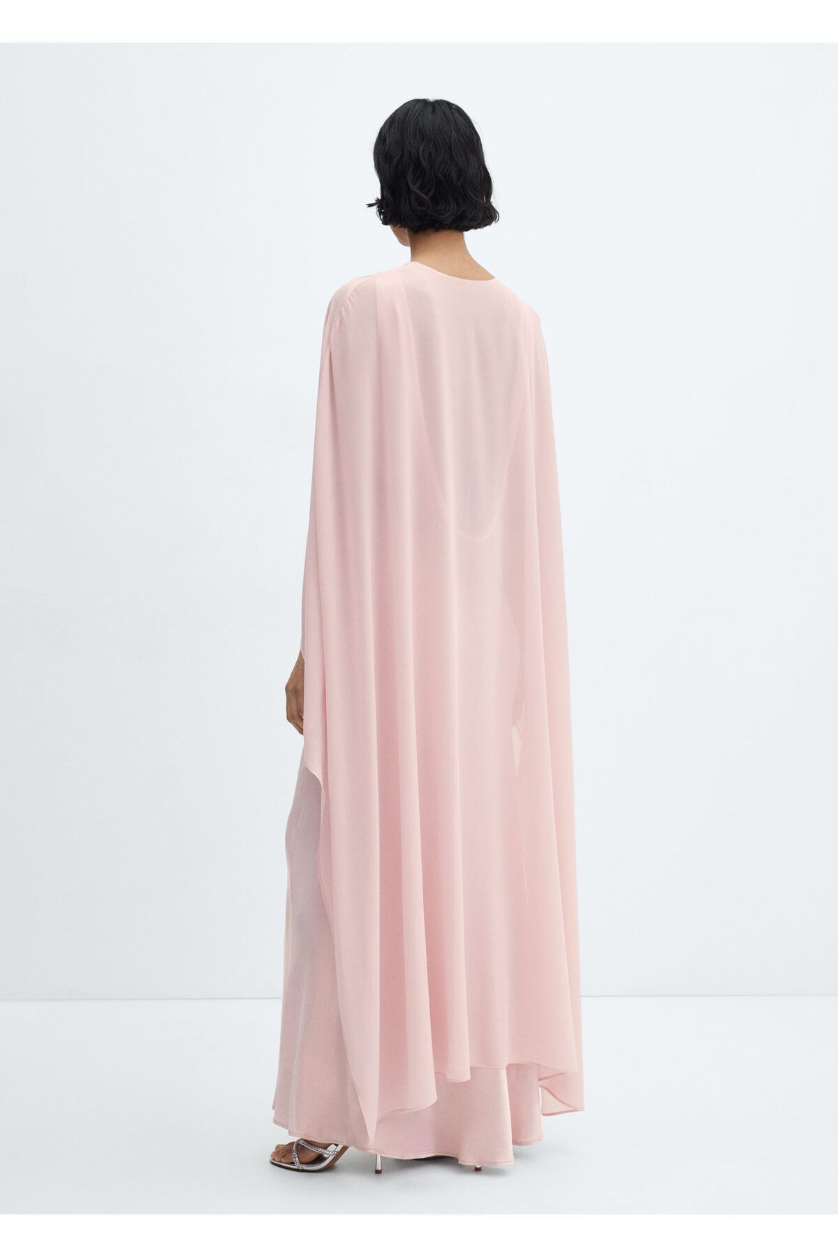 MANGO-Women's Pastel Pink Cape - 67046324 6