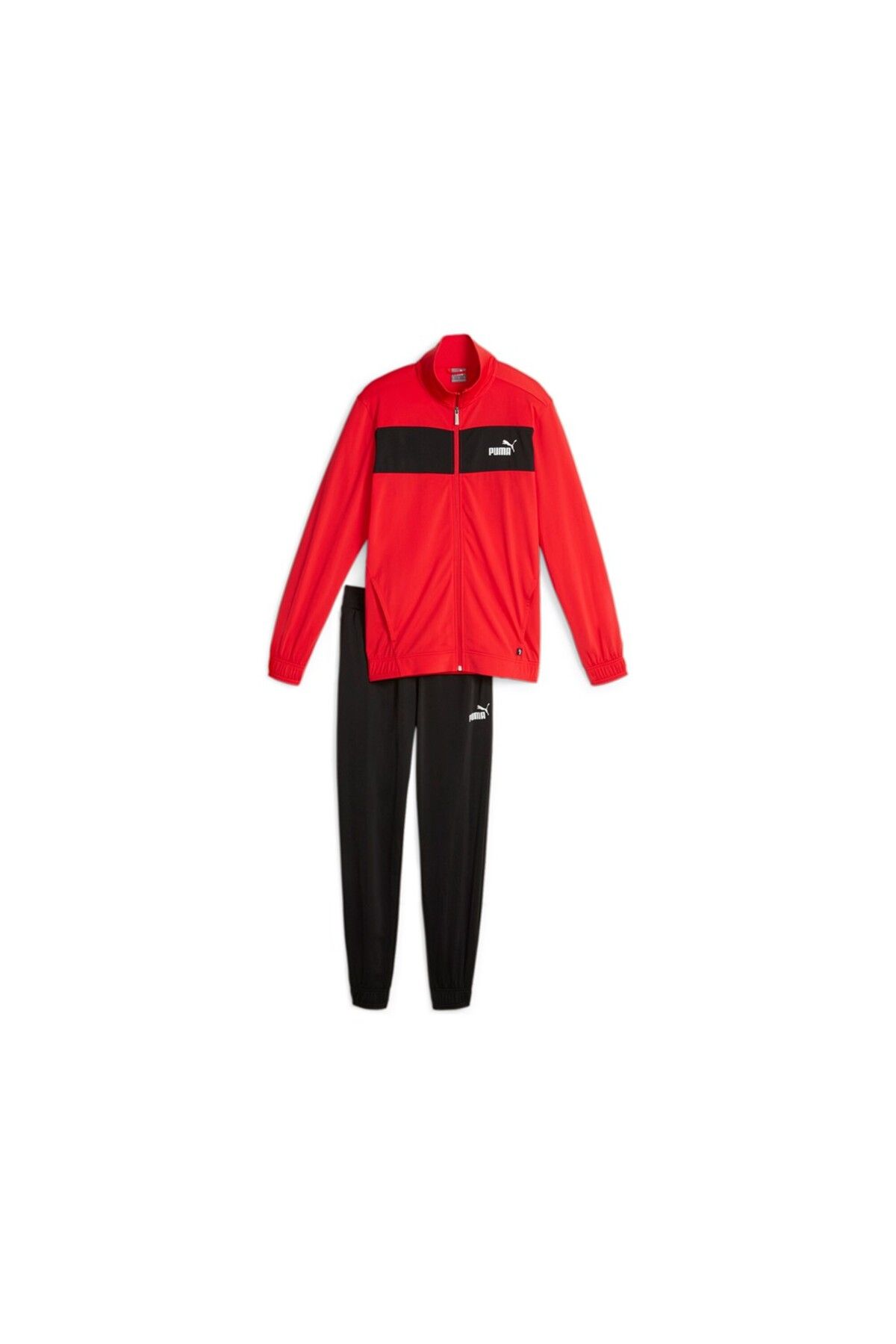 Black and red puma tracksuit top