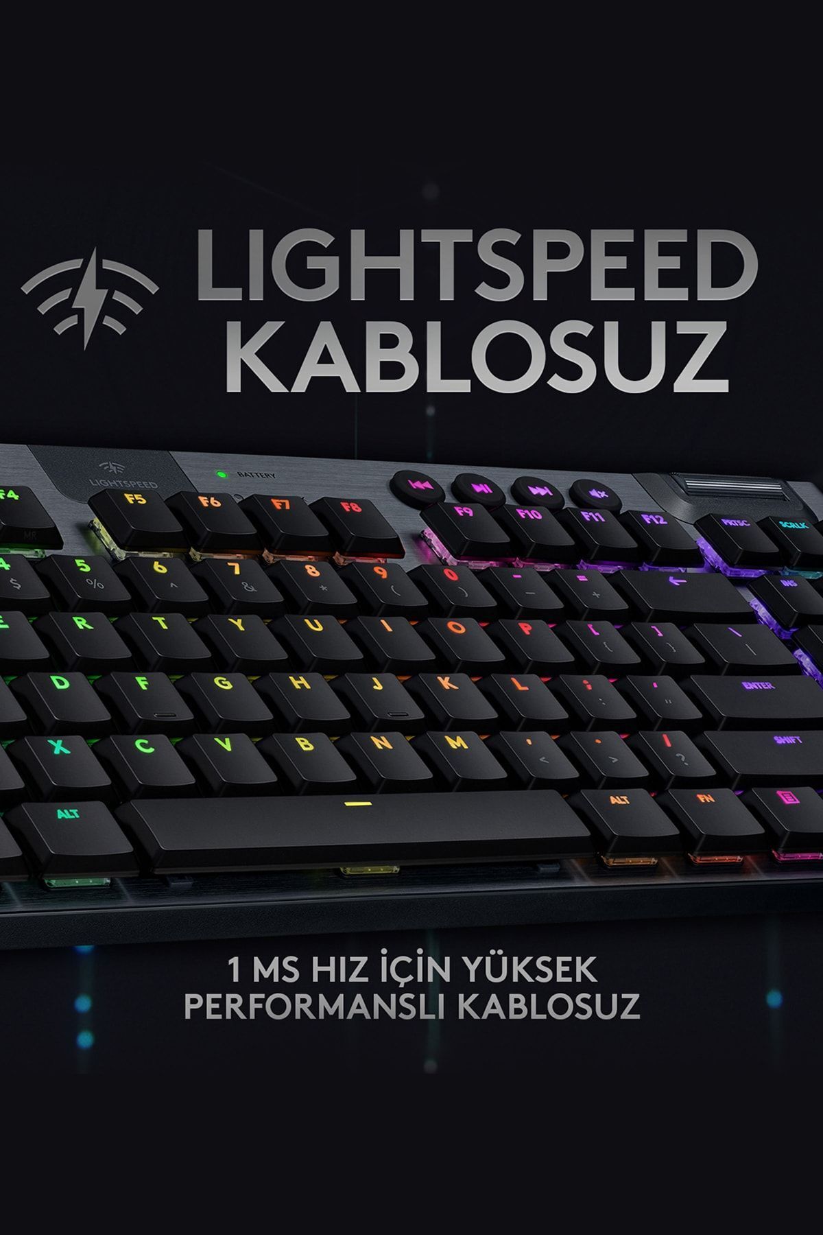 logitech-G G915 Tkl Lightspeed Rgb English Q Wireless Mechanical Gaming Keyboard - Black 2