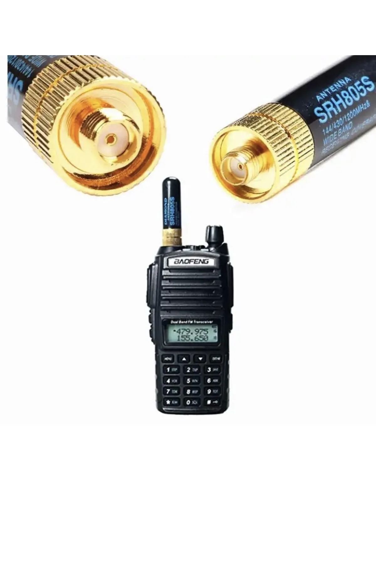 Uv-82 Data Kablosu Usb Şarj Bıdık Anten 4