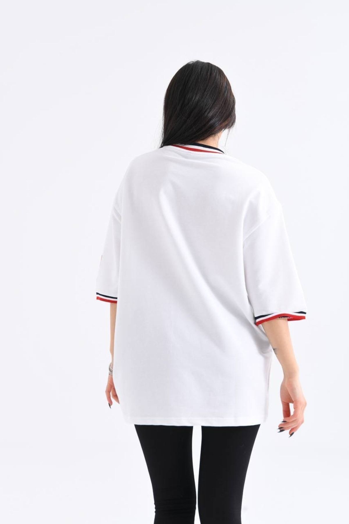 İLKCET MODA-Μπλουζάκι Chicago Κεντημένο Oversize Unisex 3