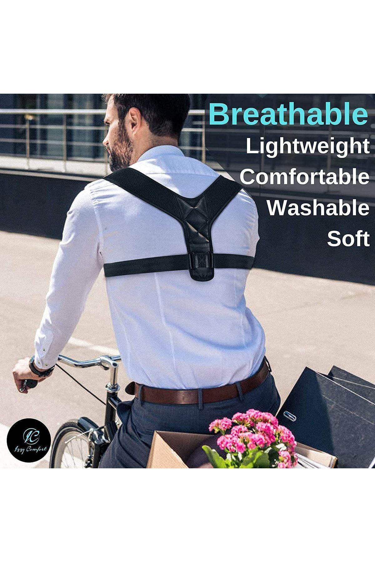 Ankaflex-Corset cu centură anti-cocoșat pentru postură verticală pentru bărbați și femei Corset pentru spate Posturex pentru poziție verticală 8