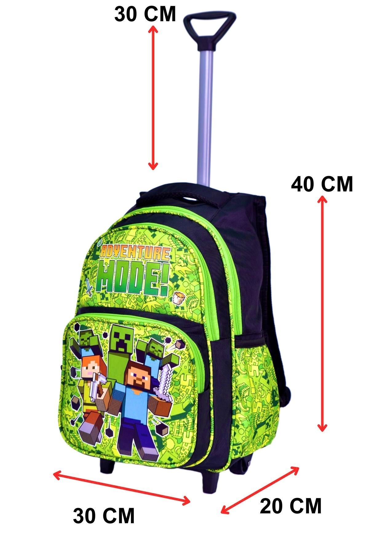 JOJO KIDS-Robot Patterned Boy's Primary School Bag - With Checked Lunch Box 7