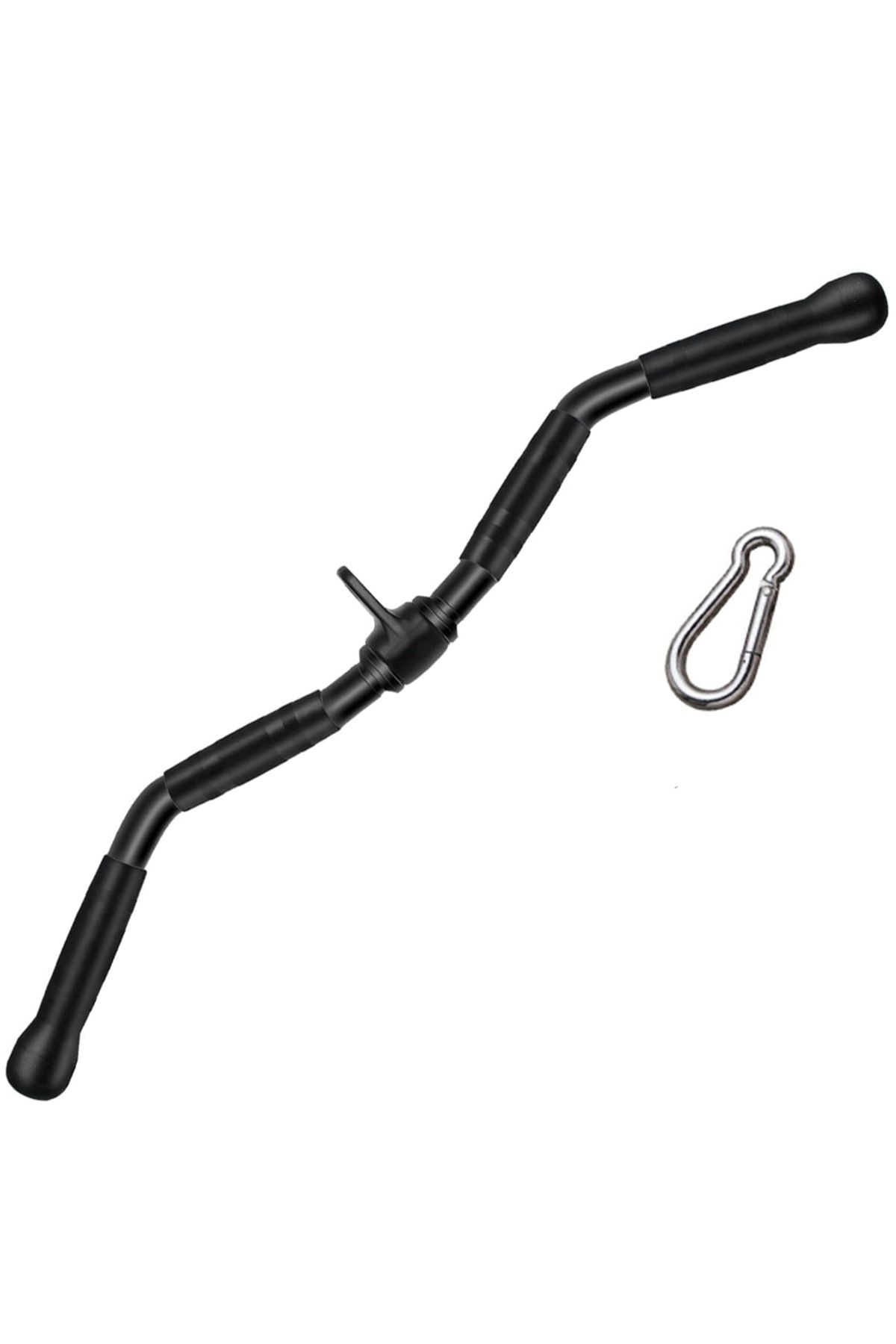 CrewSport Profesyonel Lat Z-bar - Lat Pulldown Çekiş Aparatı - Sırt Ön Arka Kol Çekiş Aparatı - Revolving Curl