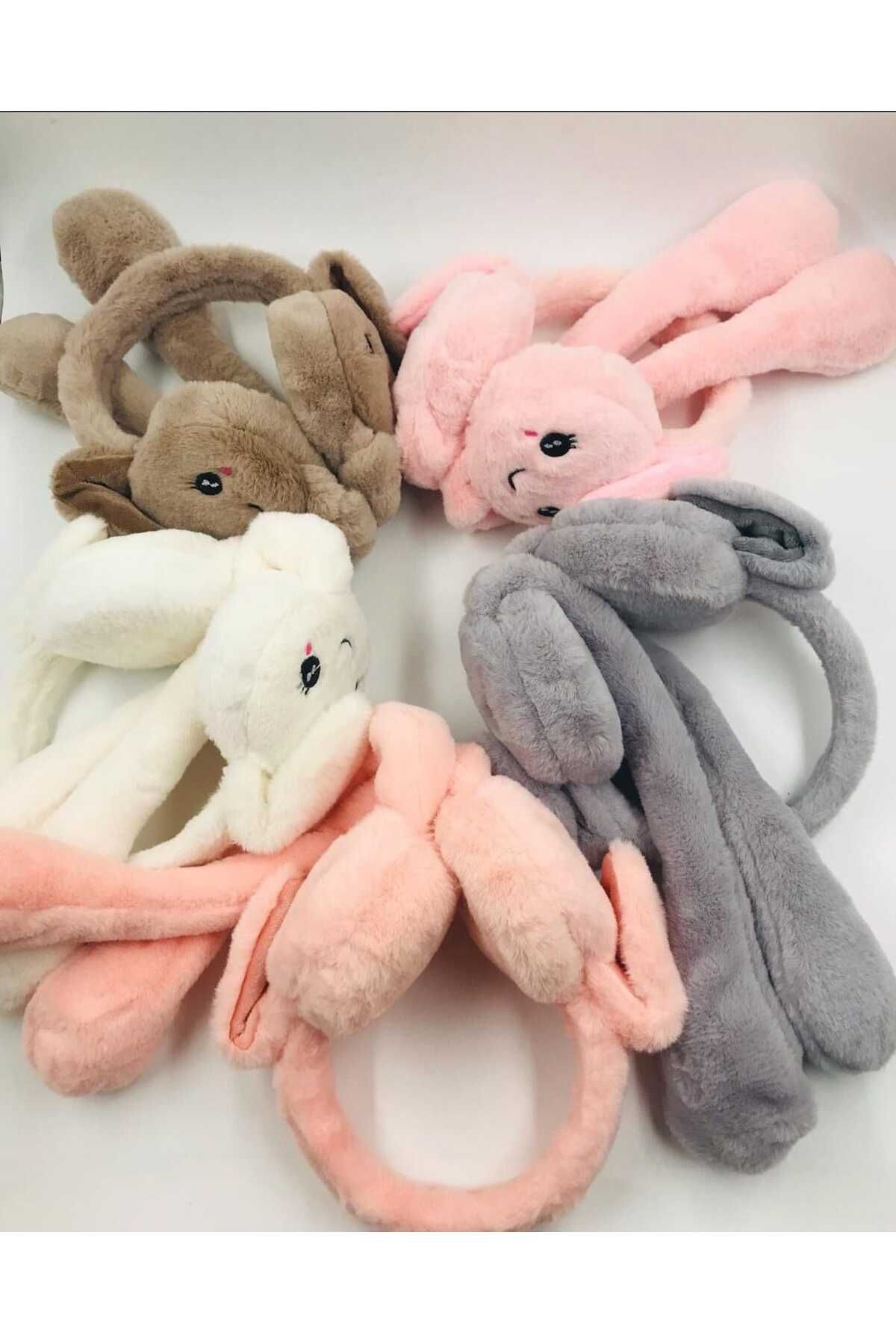 Kudi Peluş Tavşanlı Oynar Kulaklı Hareketli Kulaklık