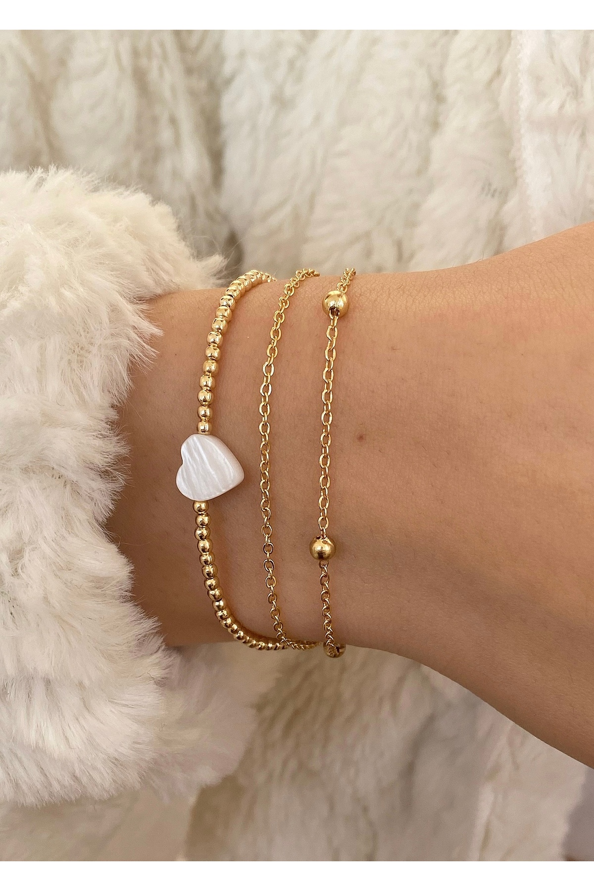 Set kombin kolye kombin bileklik 4 lü trend özel seri 5