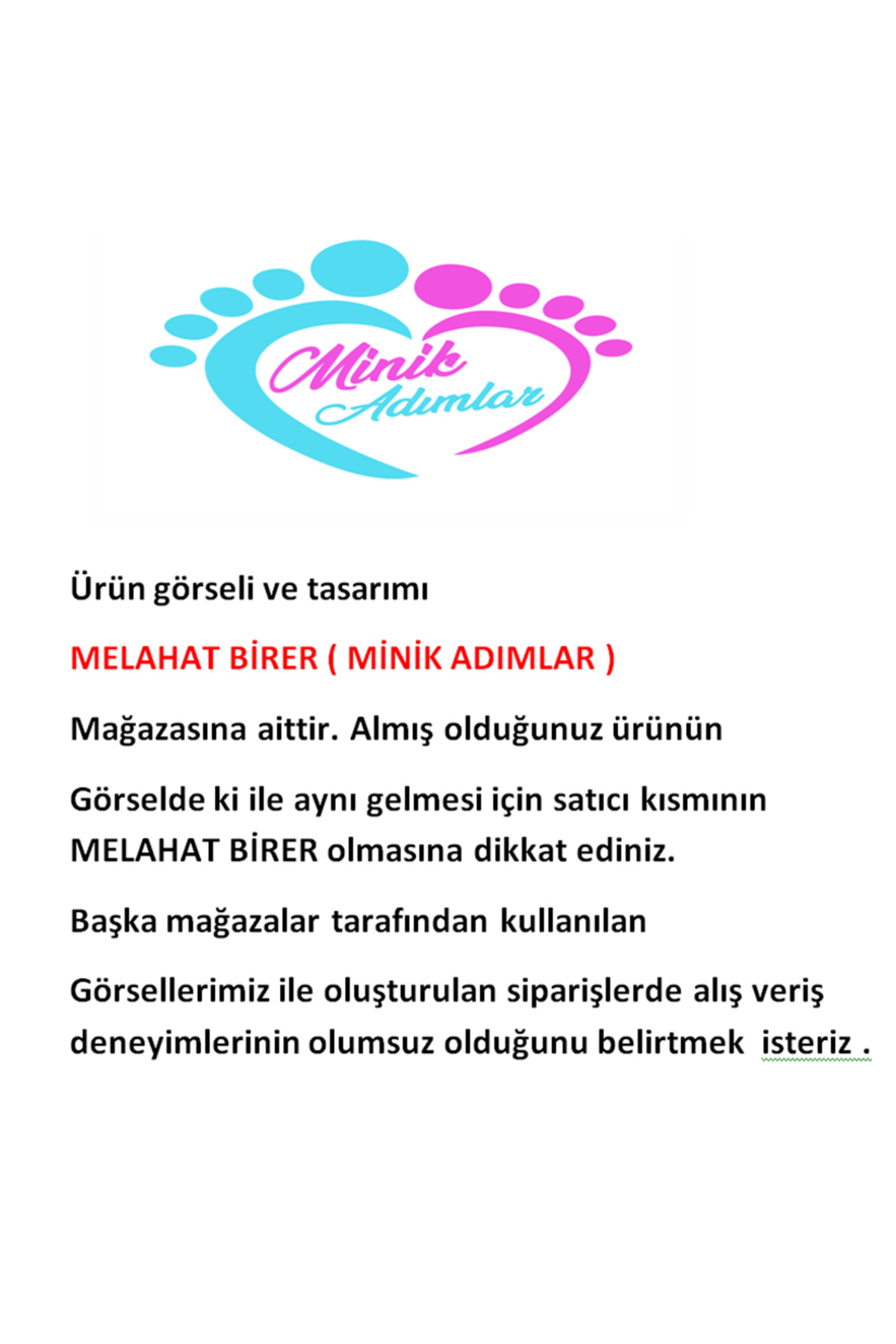 MİNİK ADIMLAR Minik Adımlar / Isimli Emzik Zinciri / Emzik Askısı / Demir fotoğrafı 4 (önizleme)