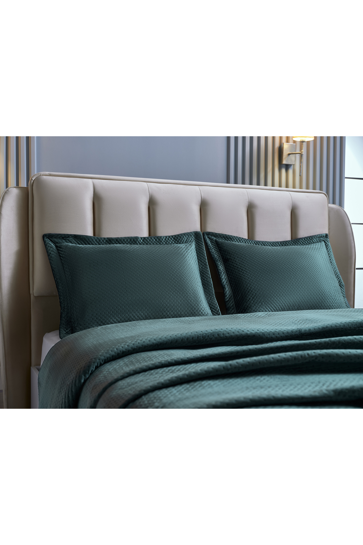 Doqu Home Napoli Yatak Örtüsü Tek Kişilik - Yeşil 4
