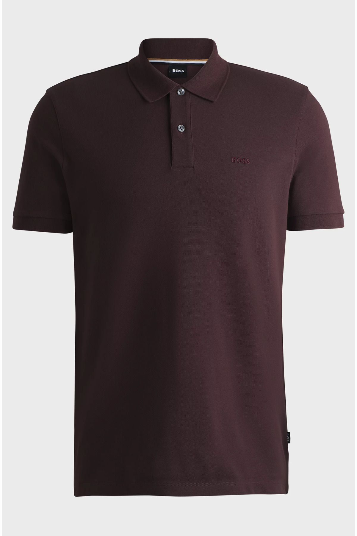 تی شرت یقه پولو چند رنگ مردانه دکمه بسته بندی آستین کوتاه Brown1 Polo Yaka 642 BOSS