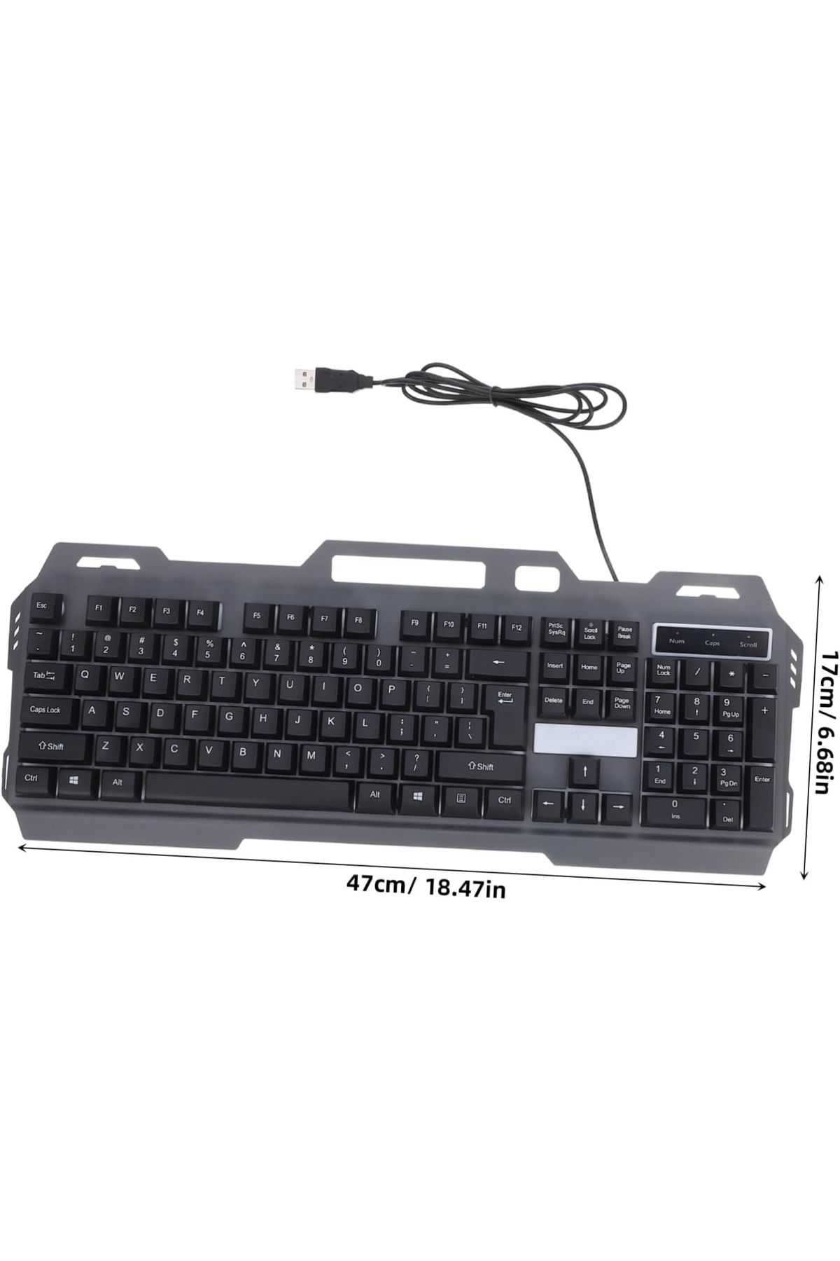 USB KABLOLU OYUNCU KLAVYE MOUSE SET LED IŞIKLI GAMİNG MOUSE KEYBOARD SET uyumlu #3