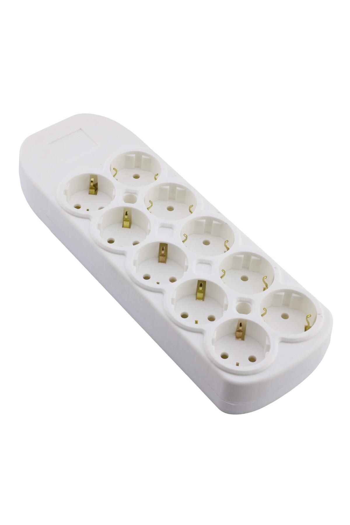 Badem10-10 Group Socket with Terminal Plug Socket Grounded Multiple Group Socket Multiplier Ten Wireless 4