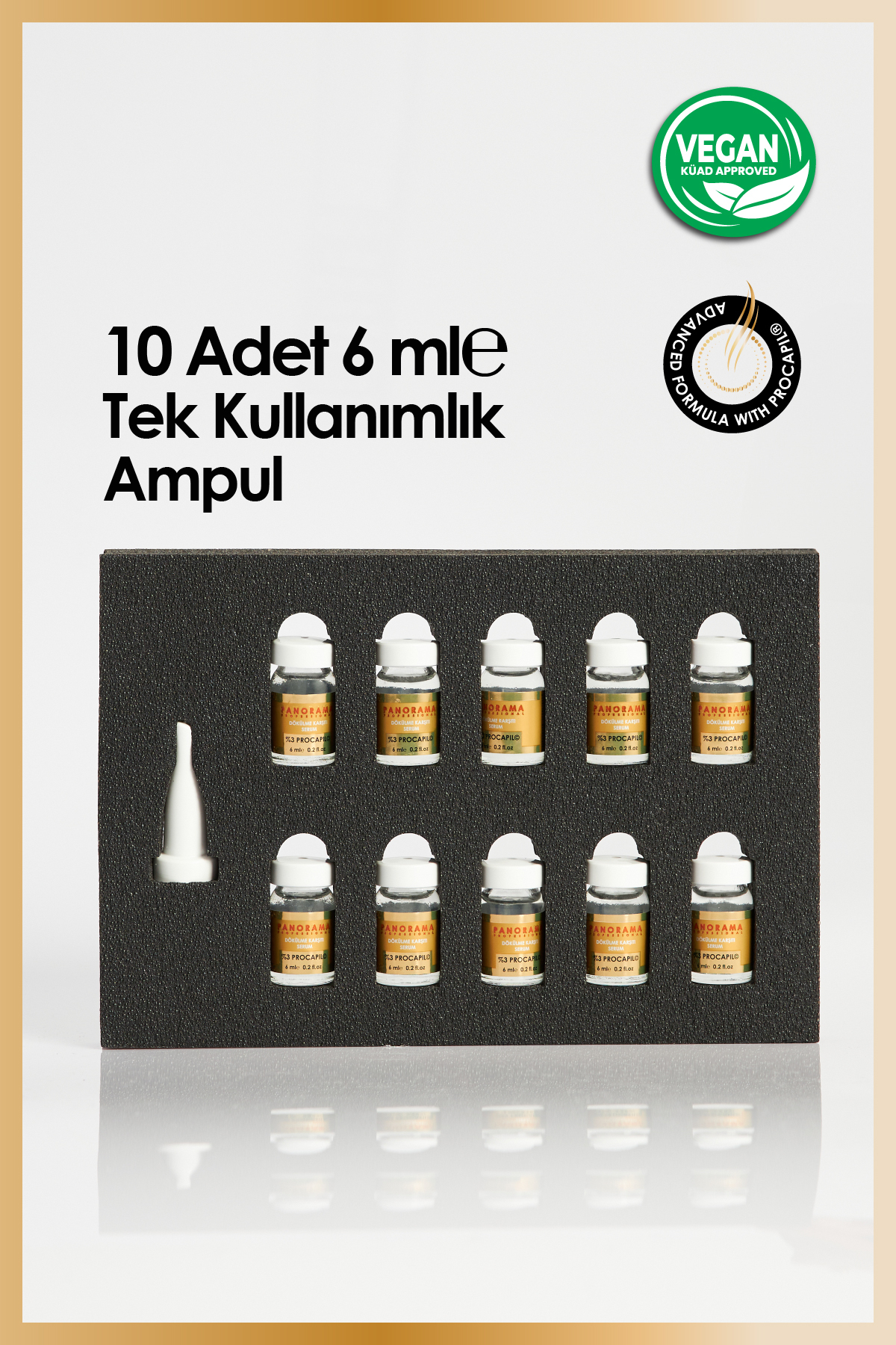 Professional Dökülme Karşıtı 3'lü Set 2*400 ml Şampuan Ve 6*10 ml Ampul Serum /vegan / Sulfatsız — DK015 — تصویر 6 از 9
