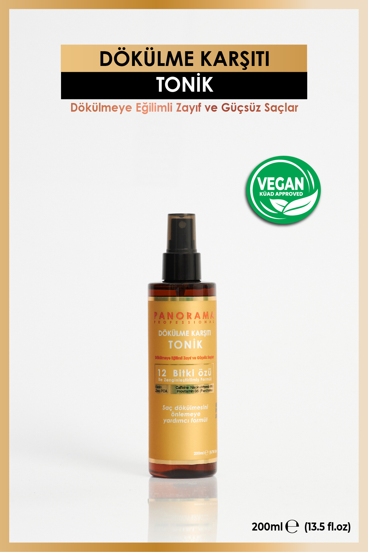 Professional Dökülme Karşıtı 2'li Set 400 ml Şampuan 200 ml Saç Toniği /vegan / Sulfatsız — DK012 — تصویر 4 از 9