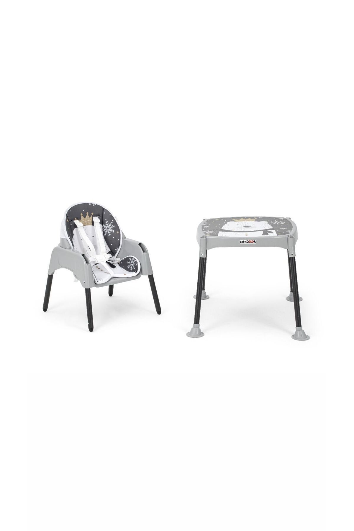 babydoor Panda & Mama Çalışma Masalı Pedli Mama Sandalyesi 3 In 1 fotoğrafı 3 (önizleme)