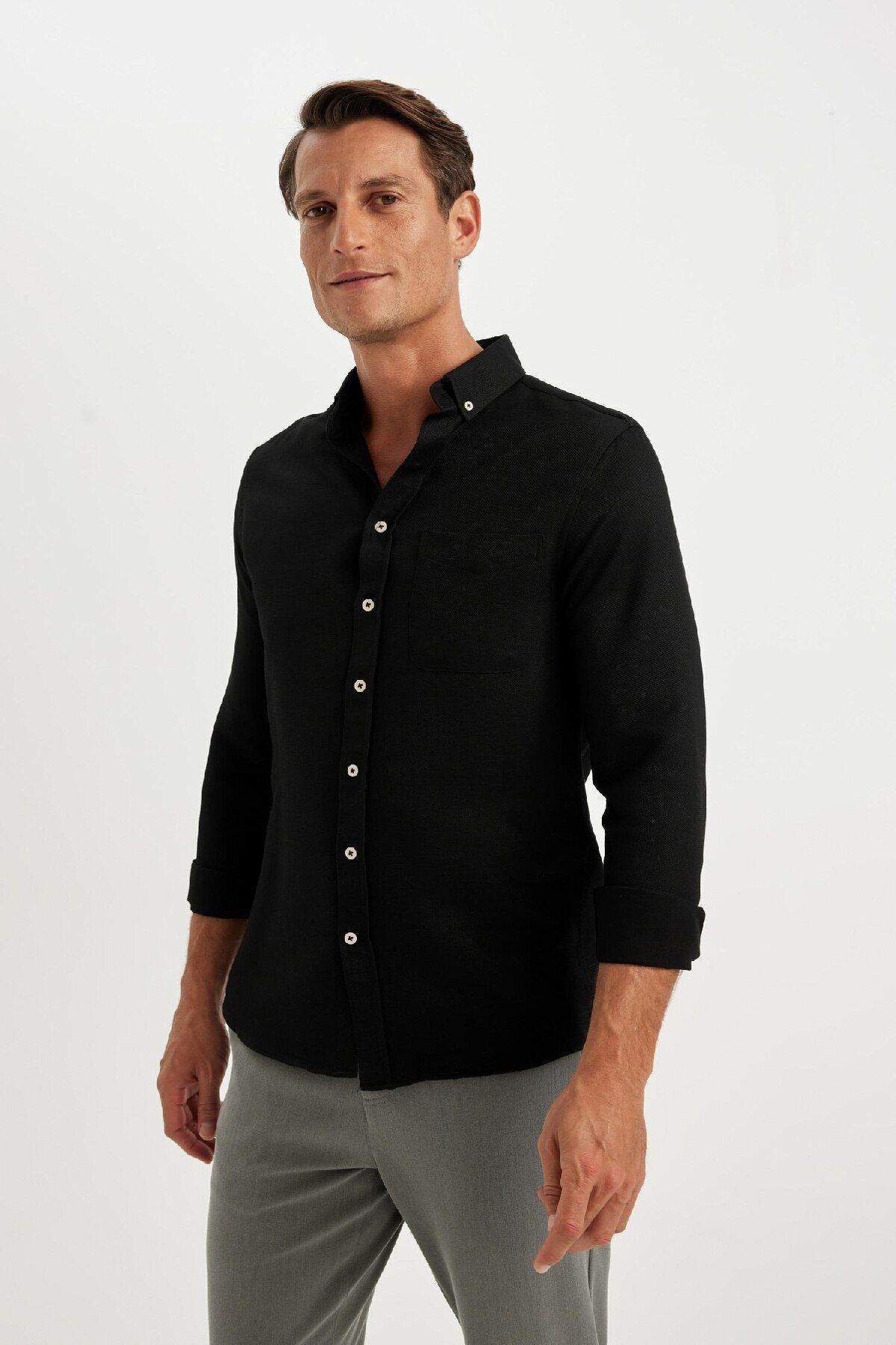 پیراهن مردانه دفاکتو | T2066AZ24AU Defacto - Image 4