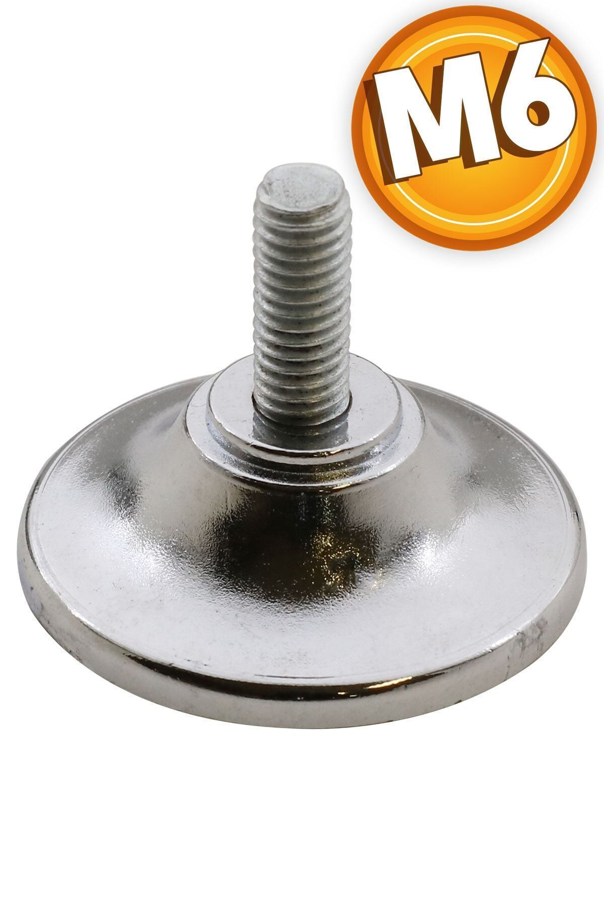 Badem10 Ayder Metal Düz Bingo Mobilya Ayağı Krom M6