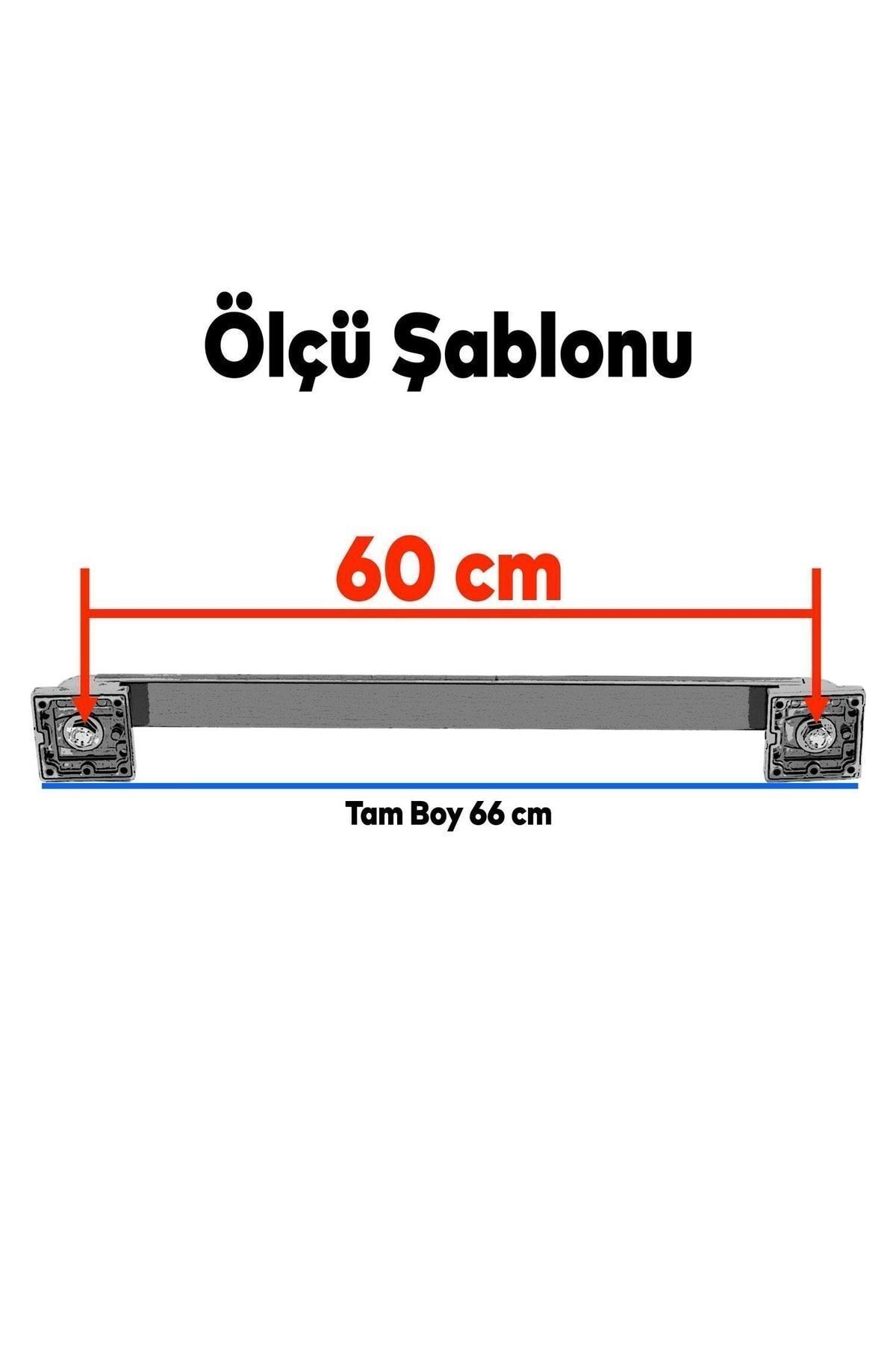 Badem10-Mâner de tragere pentru ușă glisantă Bersel Mâner de prindere Mâner de ușă din oțel Mâner satinat 60 cm 2