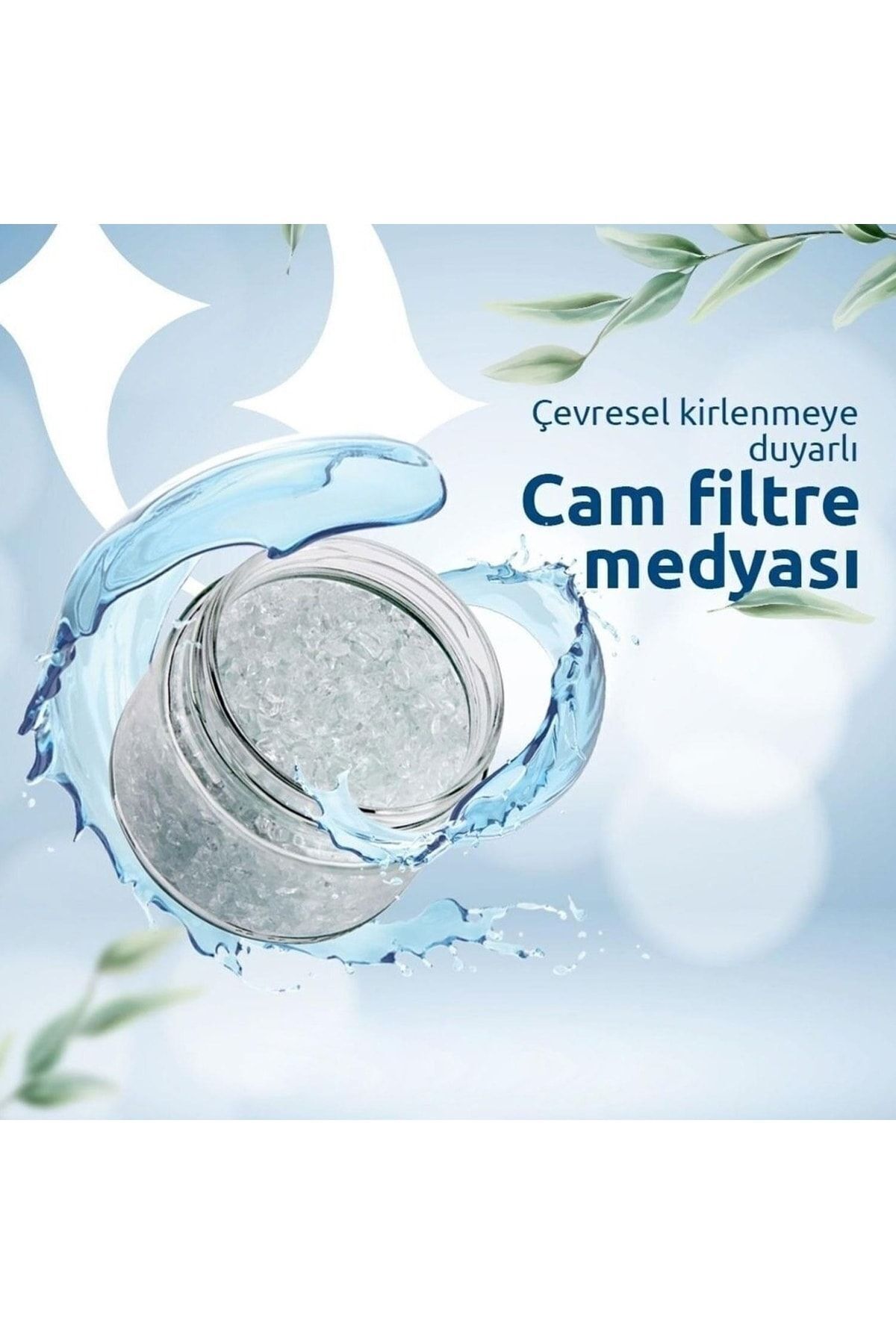 Badem10 25 Kg Cam Filtre Medyası (0.50-1.20 MM) Havuz Filitre Temizleme Su Arıtma Filtrasyon Filtreleme Kumu