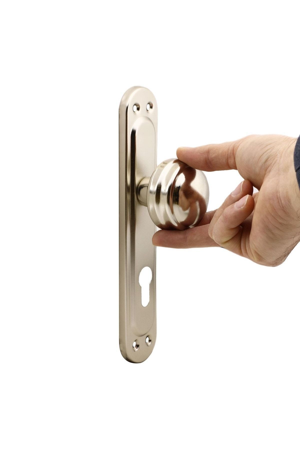Badem10-Niken Door Knob - Dove Mirrored, Knob Handle Metal, 2 Years Handle 2