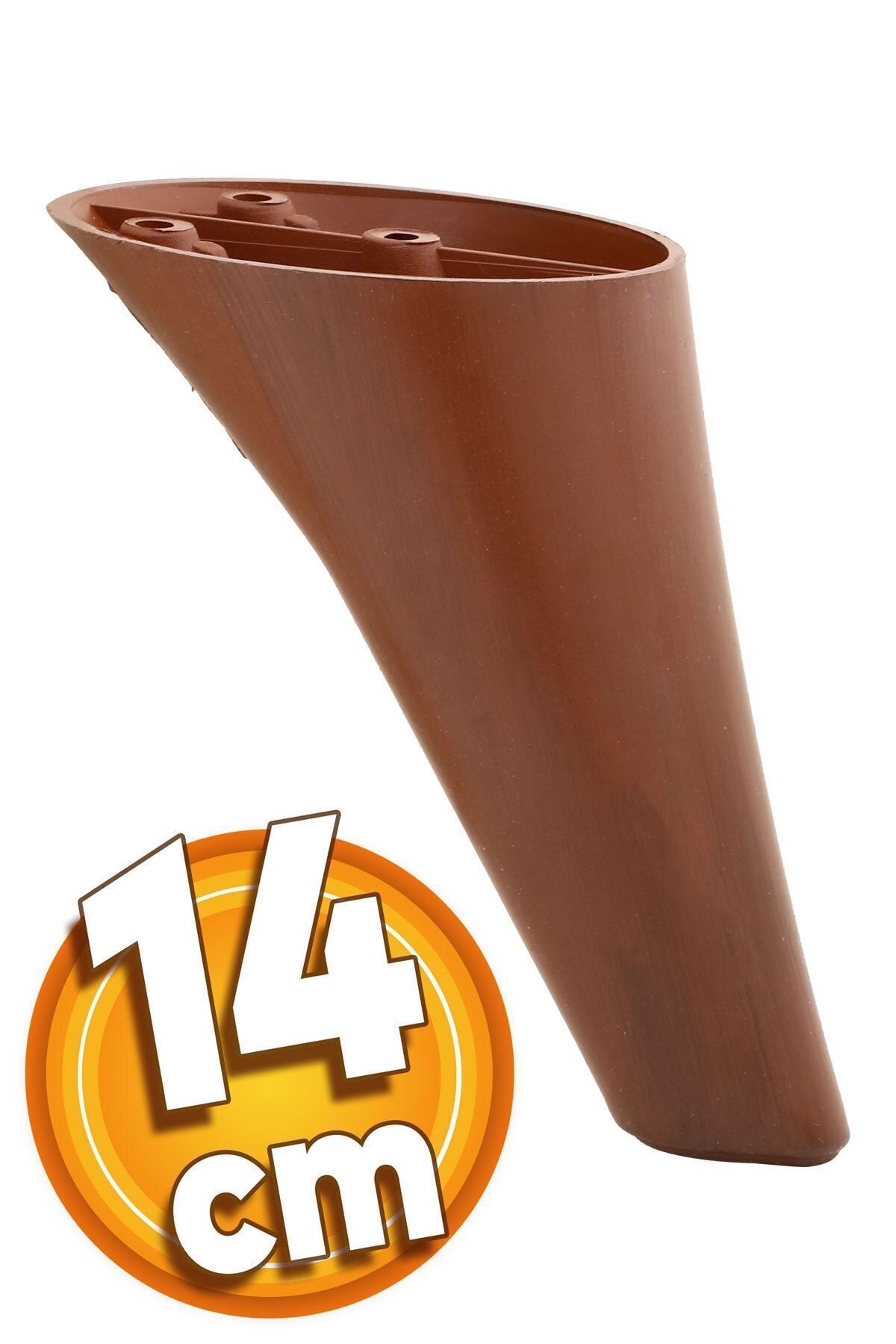 Badem10 Napoli Lüks Mobilya Kanepe Komidin Komodin Berjer Koltuk Ayağı 14 Cm Kahverengi Ayakları