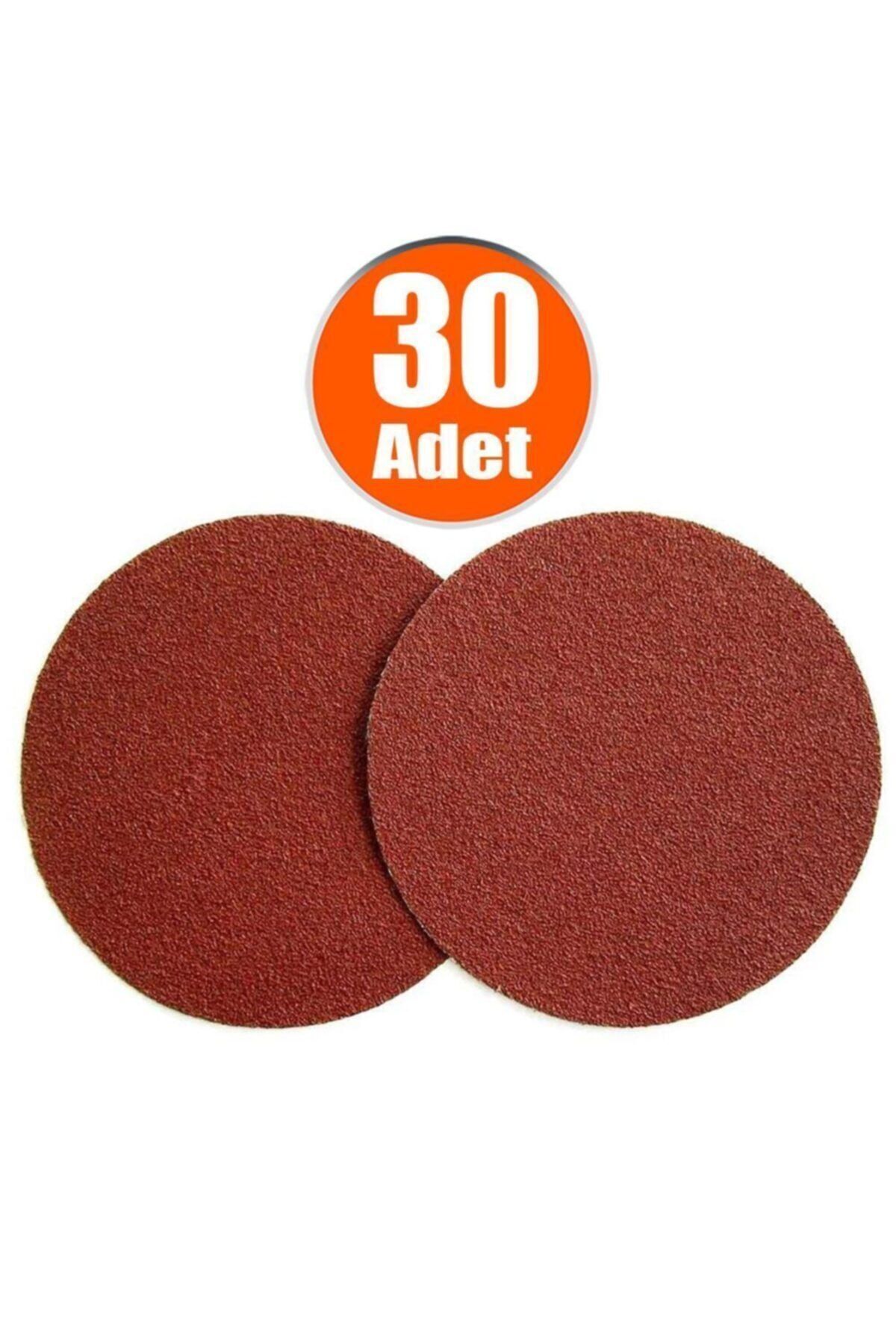 Badem10 30 Adet Cırt Zımpara Spiral Avuç Taşlama 115 Mm (220 Kum)