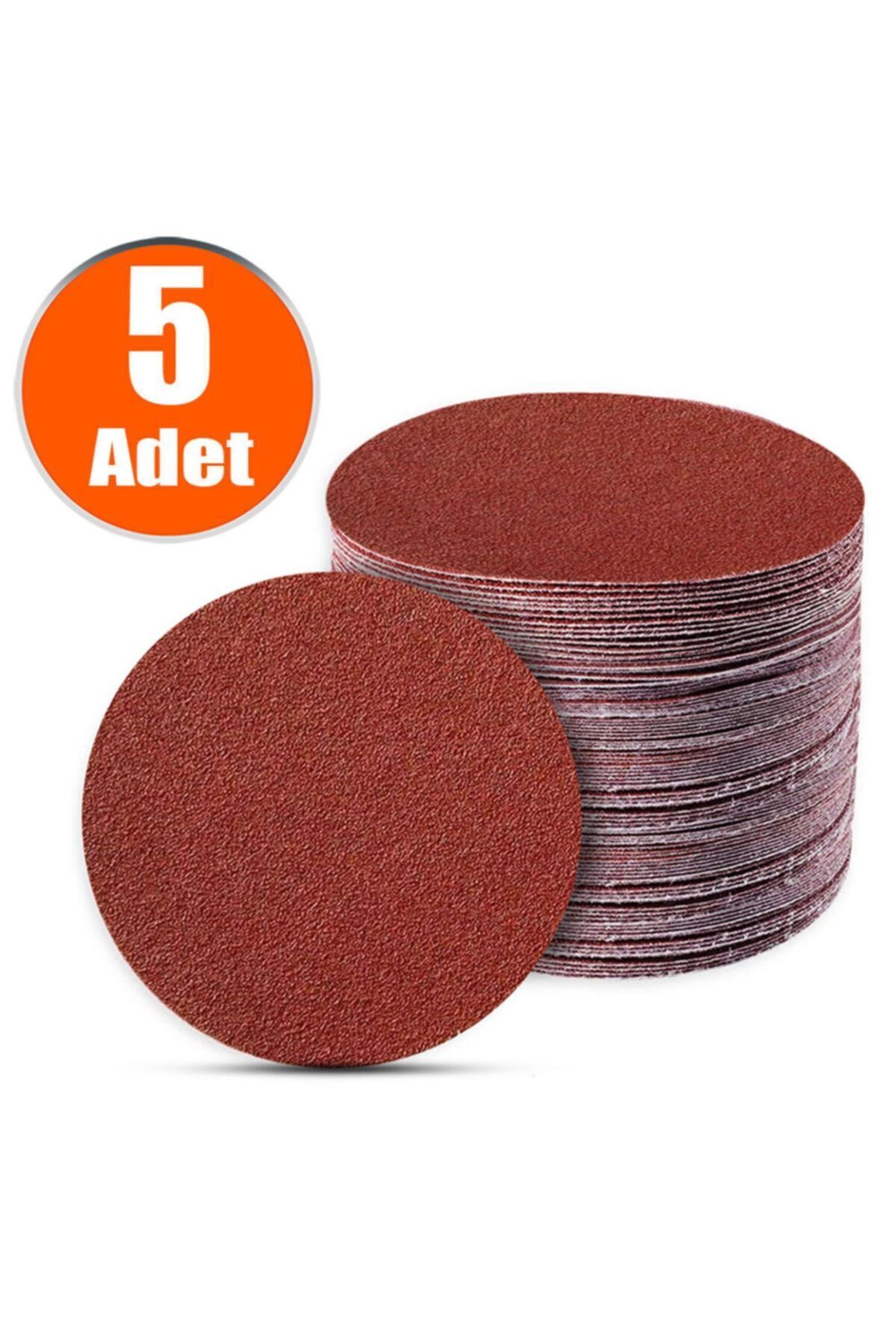 UGR 5 Adet Cırt Zımpara 115 Mm Spiral Avuç Taşlama Matkap Uyumlu (240 KUM)